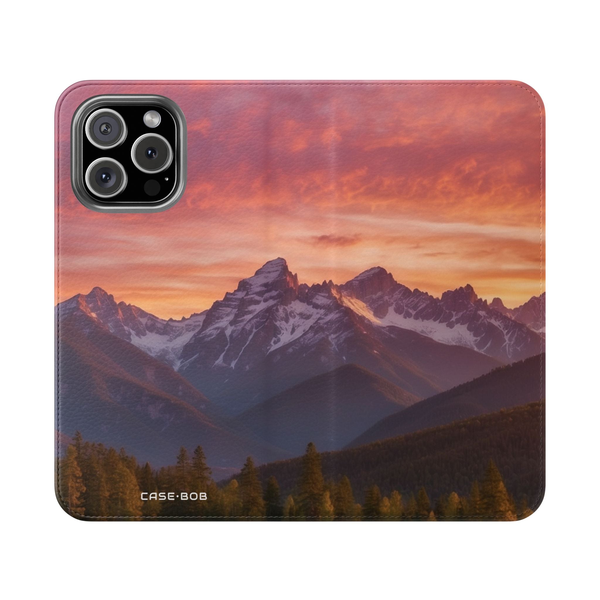 Mountain Bloom Twilight - iPhone 16 Max Case - Wallet