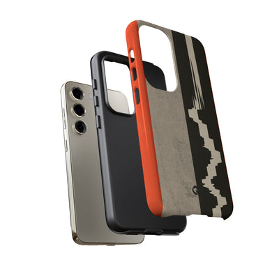 Orange Tough Phone Case for Samsung - Orange Monolith Rift
