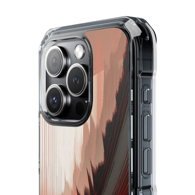 Red Impact MagSafe Phone Case for iPhone - Crimson Pulse Horizon