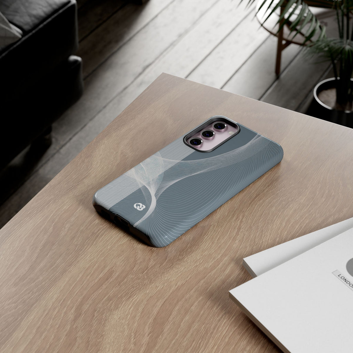 Kinetic Horizon · Tough Phone Case for Samsung · Grey