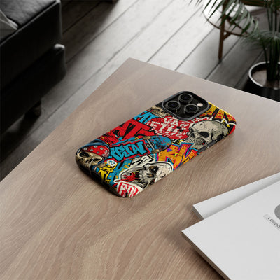 Skate Skull Riot · Tough Phone Case for iPhone · Red