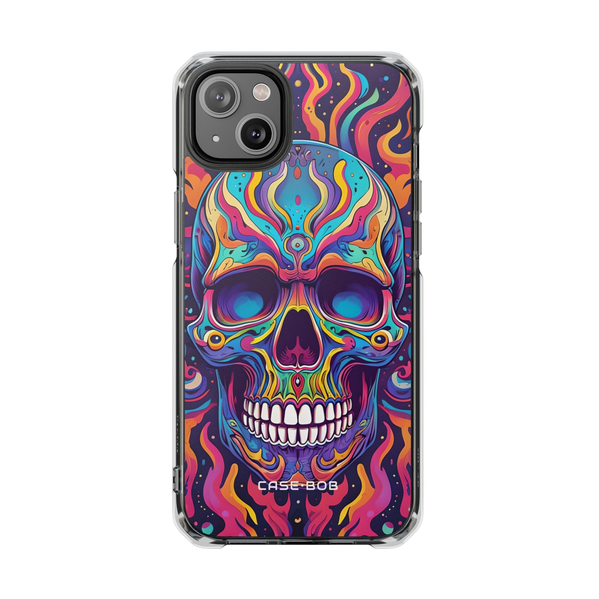Flaming Skull iPhone 14 Plus Case - Impact