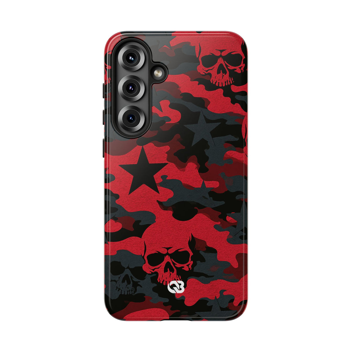 Crimson Skull Camo · Tough Phone Case for Samsung · Red