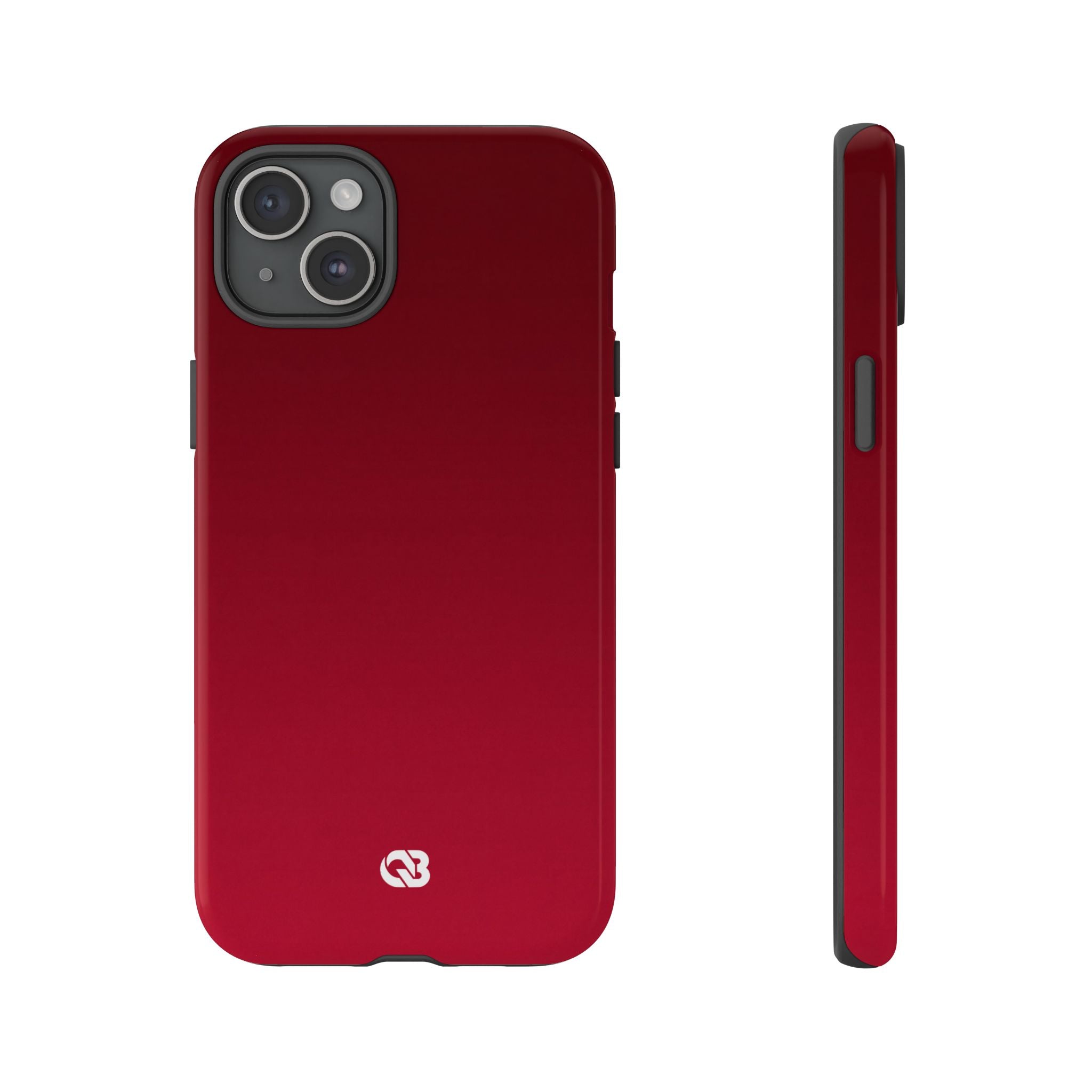 Red Tough Phone Case for iPhone - Crimson Velvet Fade