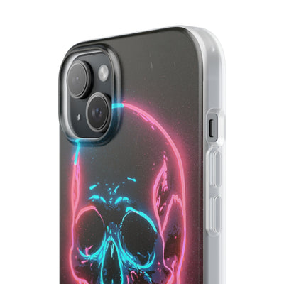 Neon Drip Skull · Lite Phone Case for iPhone ·  Black