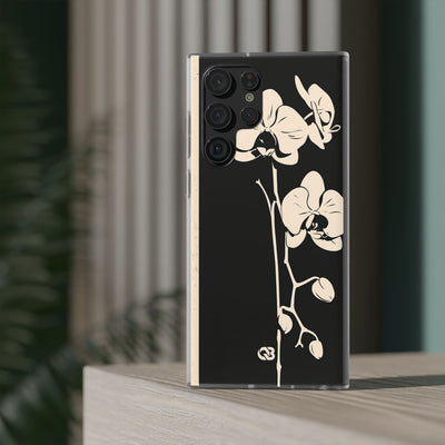 Black Lite Phone Case for Samsung - Obsidian Bone Orchid