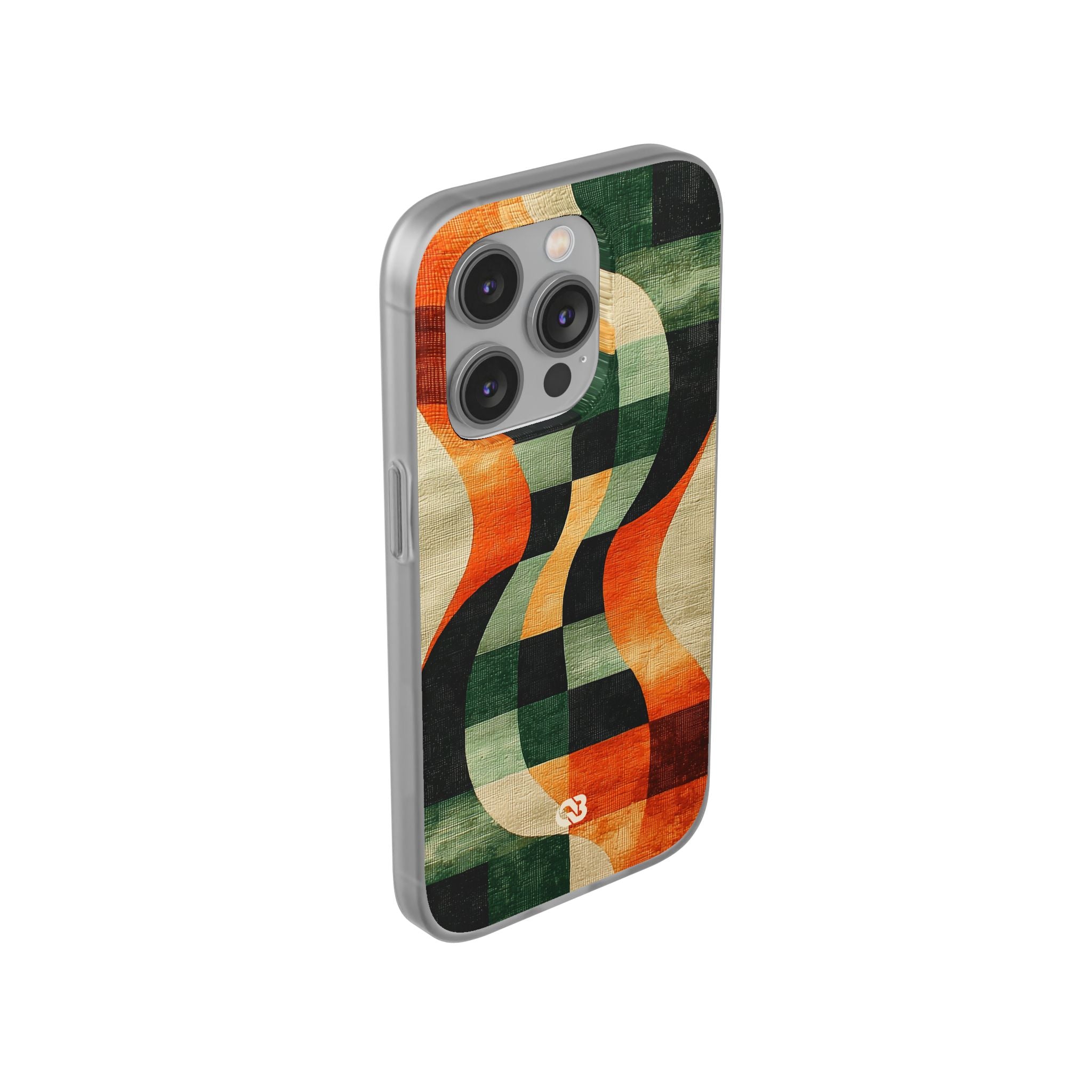 Burnt Orange Curve · Soft Phone Case for iPhone