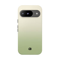 Green Tough Phone Case for Google Pixel - Bone Sage Fade