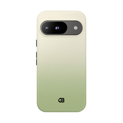 Green Tough Phone Case for Google Pixel - Bone Sage Fade