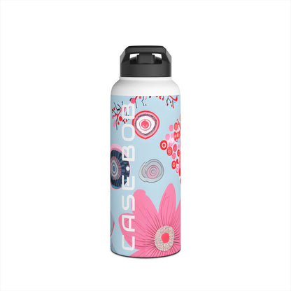 Outlined Bloom Radiance - Stainless Steel Water Bottle