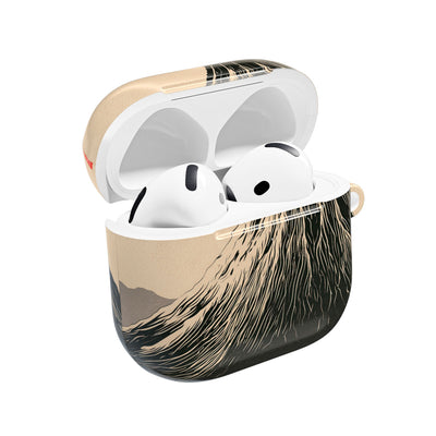 Fuji Summit · Hard Case for AirPods & AirPods Pro · Beige