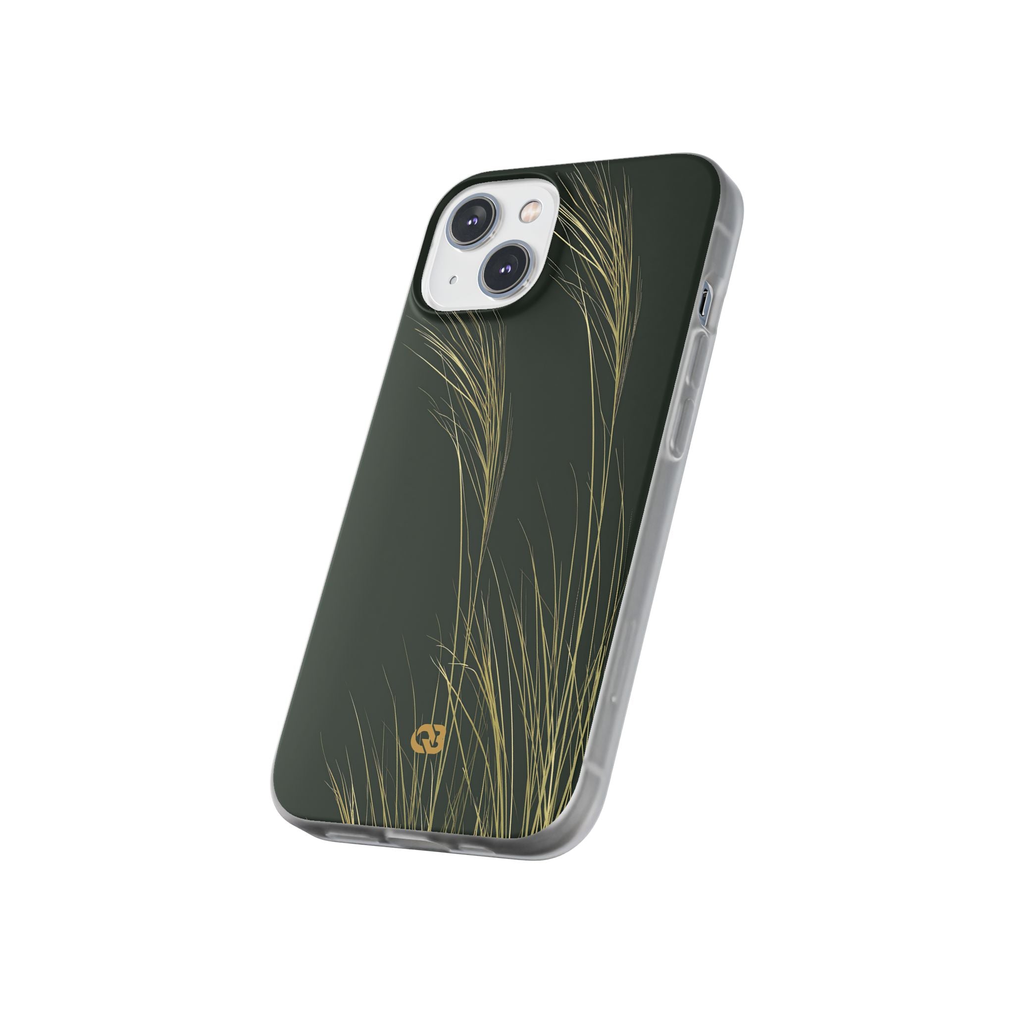 Green Lite Phone Case for iPhone - Midnight Gilded Grass