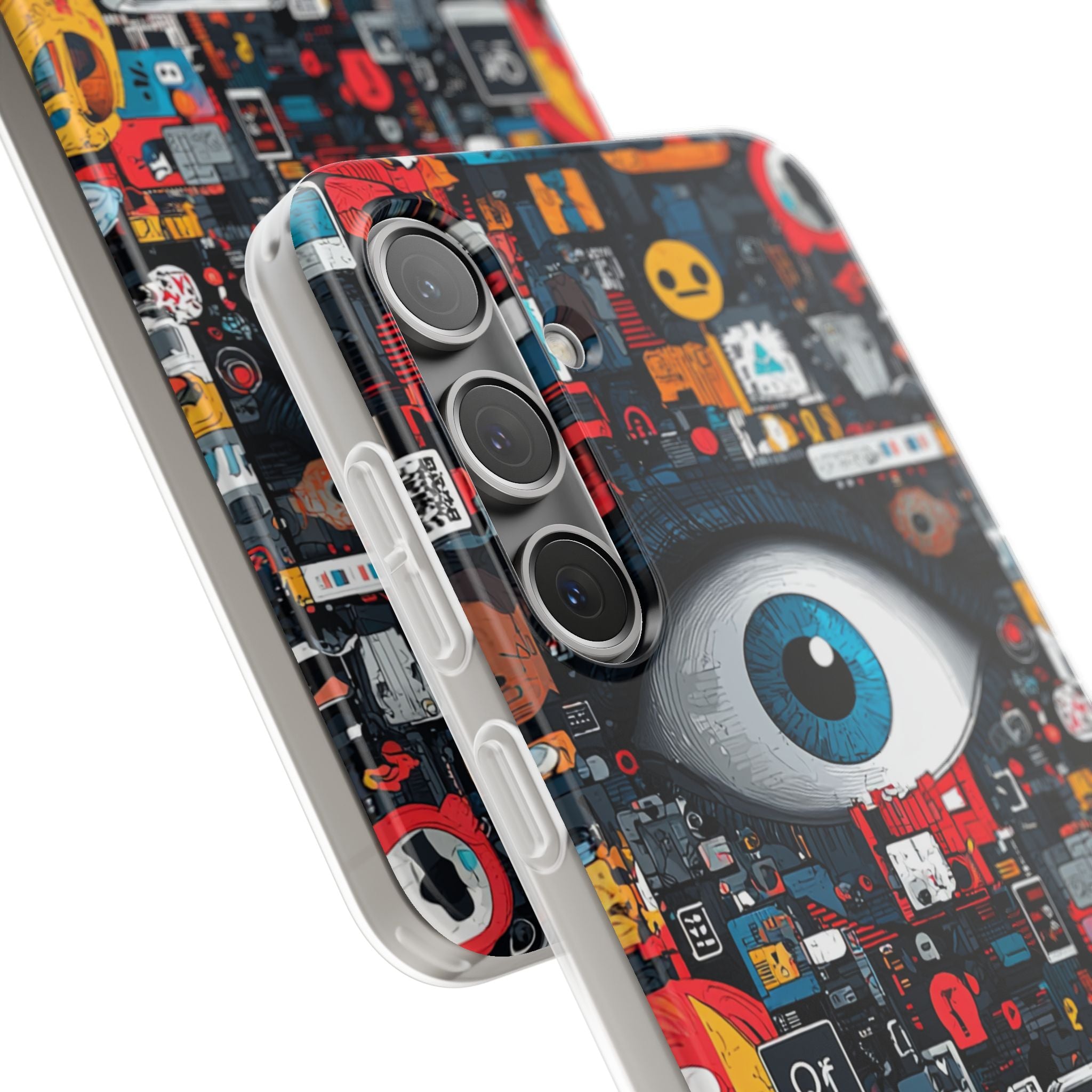 Digitaalinen silmä sininen Samsung S24 Plus -pehmeä kotelo