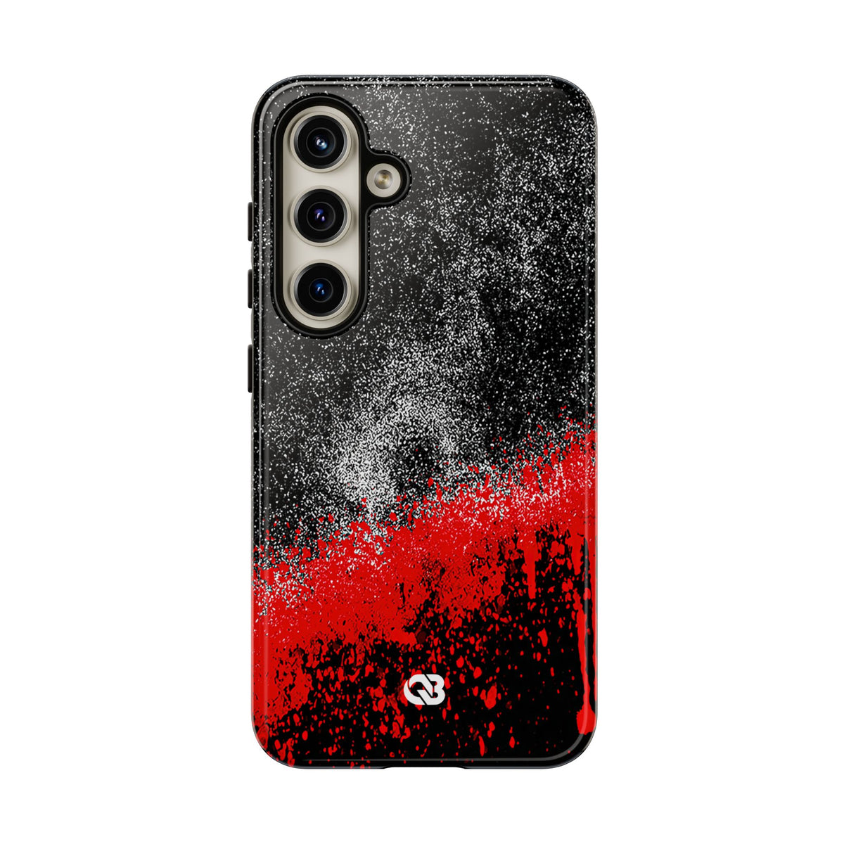 Crimson Noir Drip · Tough Phone Case for Samsung · Black