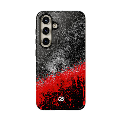 Crimson Noir Drip · Tough Phone Case for Samsung · Black