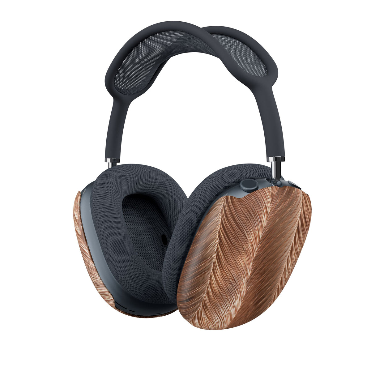 Rose Gold Weave · Hard Case for AirPods Max · Brown
