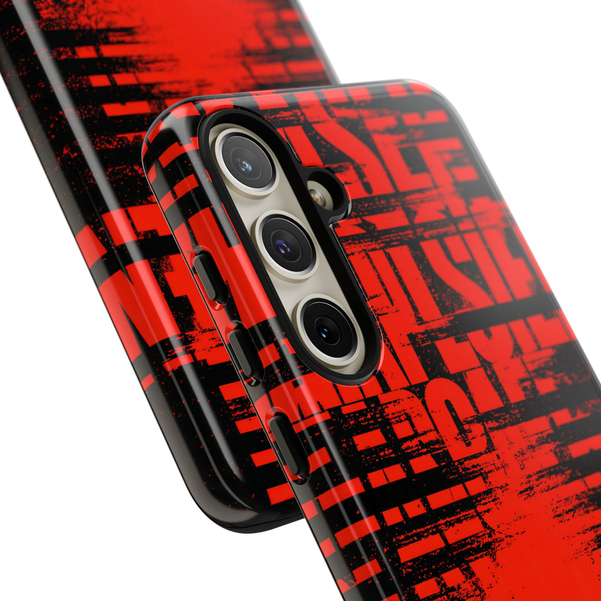 Crimson Redaction · Tough Phone Case for Samsung · Black