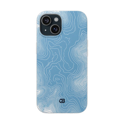 Blue Lite Phone Case for iPhone - Glacial Ridge Topo