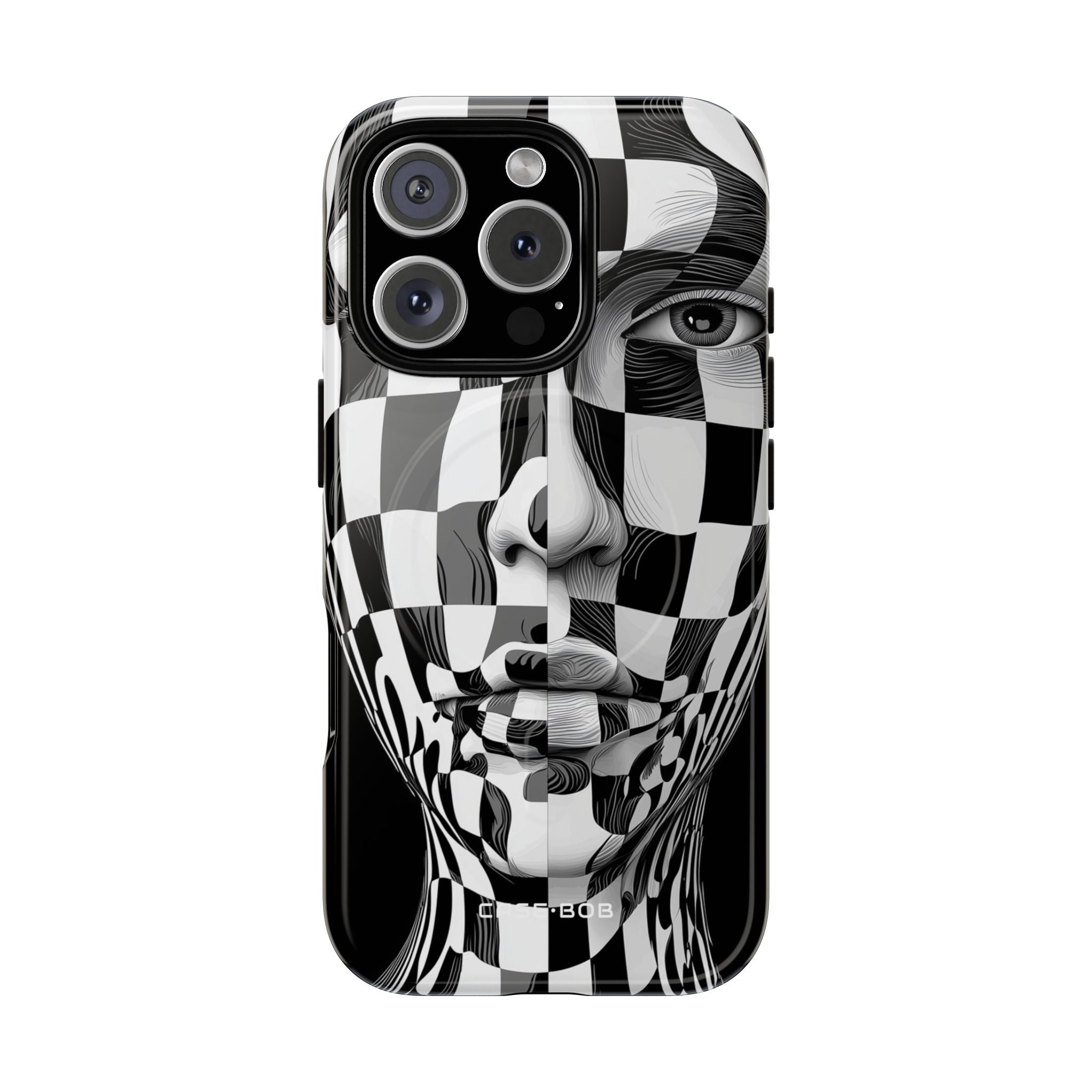 Checkered Face iPhone 16 Pro Case - Tough+