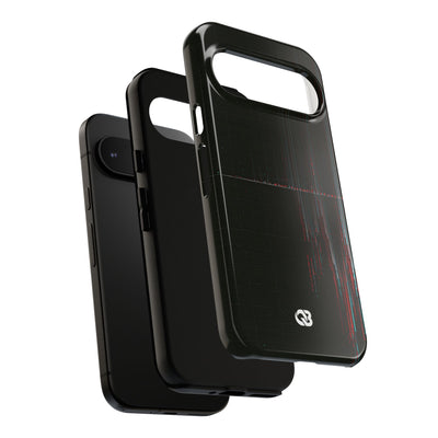 Black Tough Phone Case for Google Pixel - Corrupted Data Stream