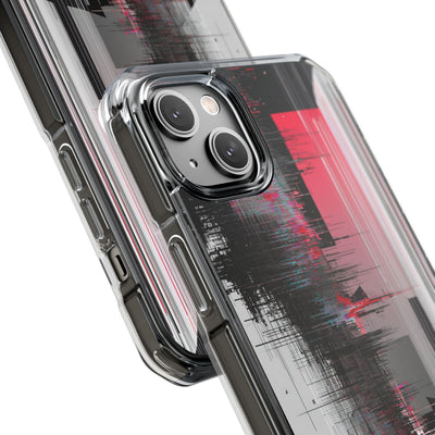 Black Impact MagSafe Phone Case for iPhone - Crimson Data Leak