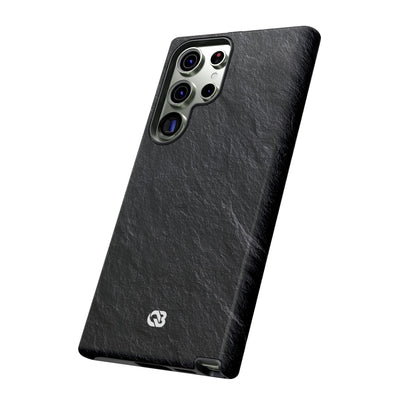 Black Tough Phone Case for Samsung - Raw Obsidian Slate