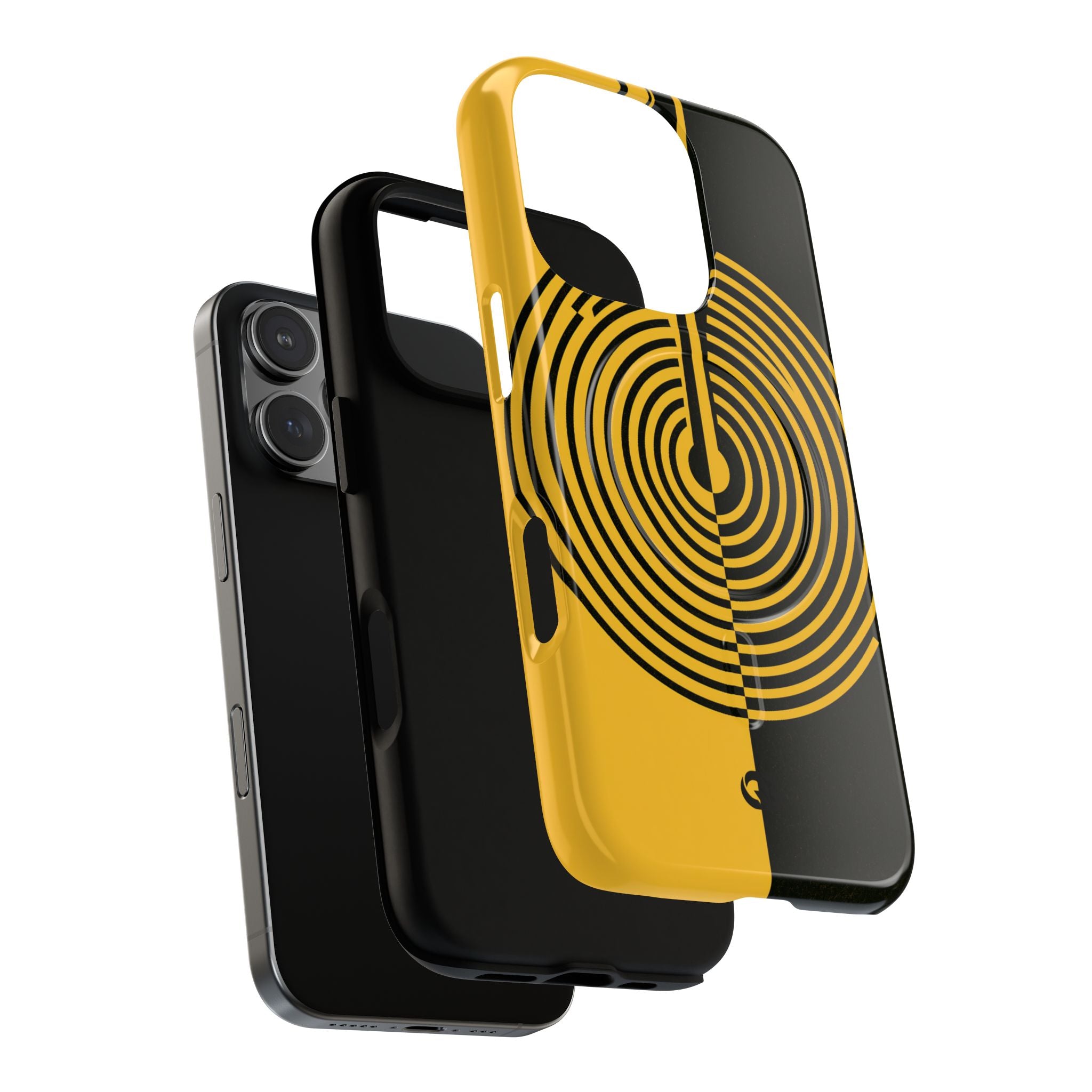 Yellow Tough 2.0 Magsafe Phone Case for iPhone - Voltage Sector Pulse