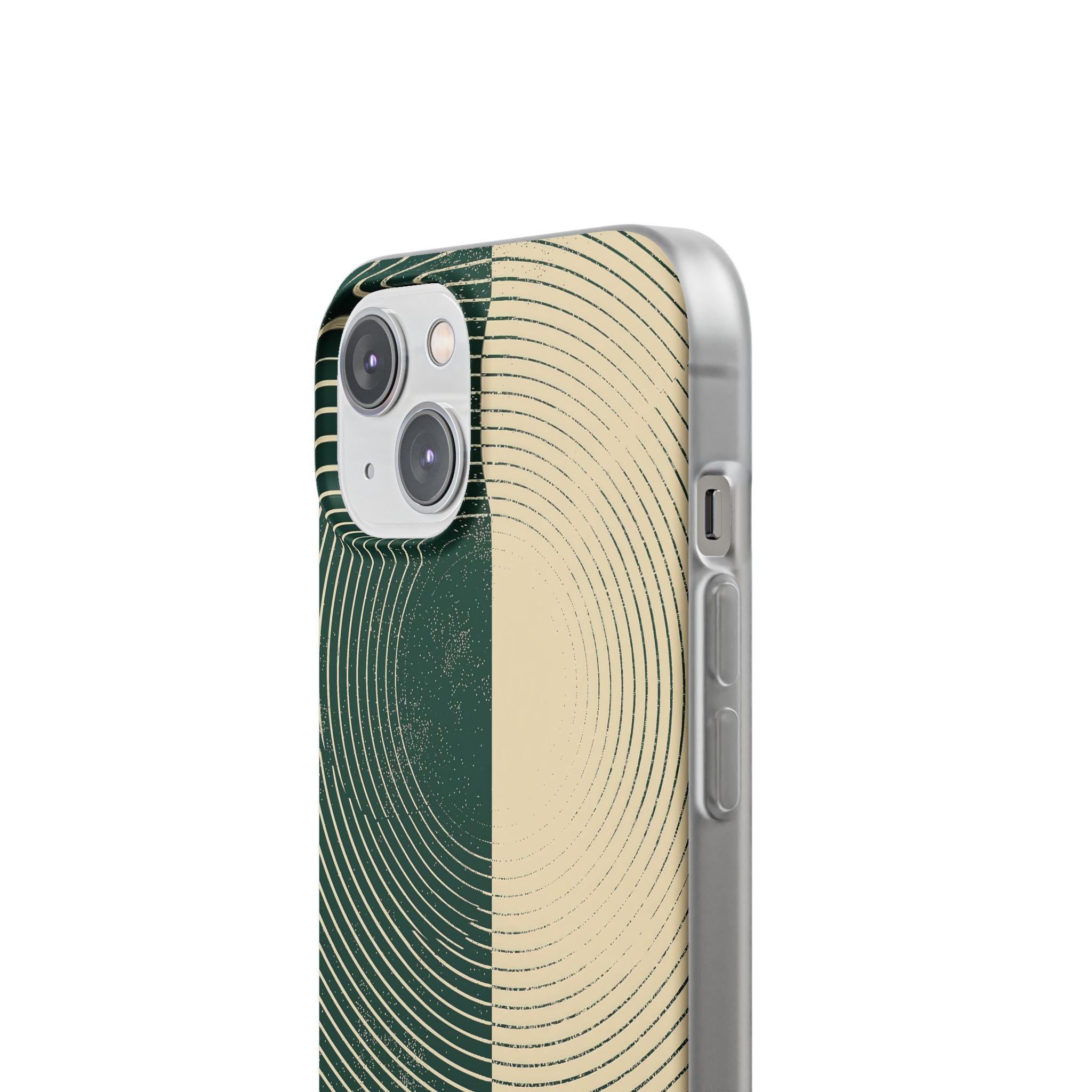Green Lite Phone Case for iPhone - Evergreen Split Grain