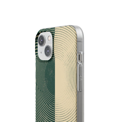 Green Lite Phone Case for iPhone - Evergreen Split Grain