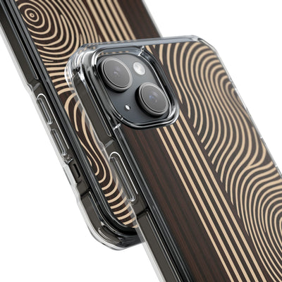 Brown Impact MagSafe Phone Case for iPhone - Espresso Sand Ridge