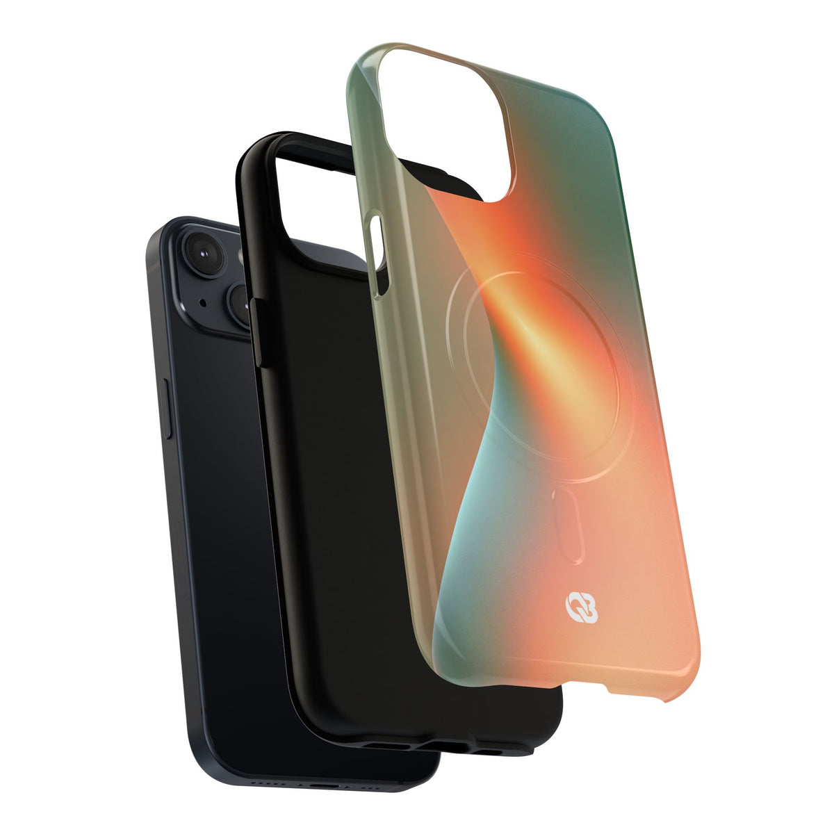Radiant Contour · Tough 2.0 Magnetic Phone Case for iPhone · Orange