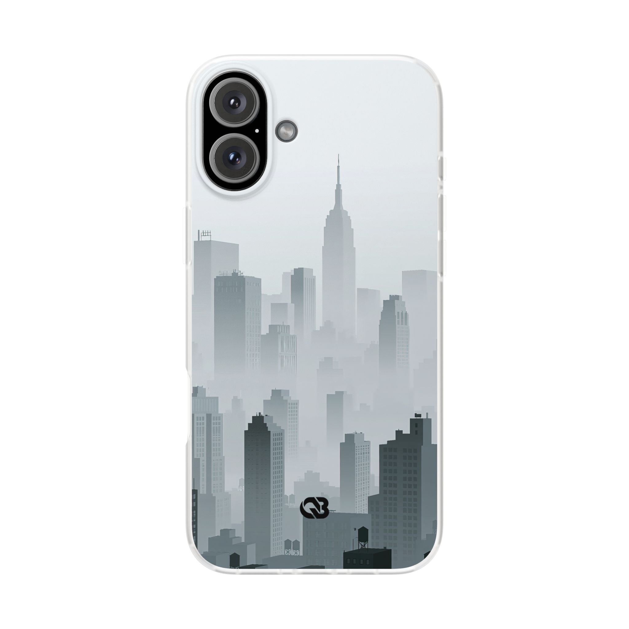 Grey Lite Phone Case for iPhone - Steel Mist Skyline