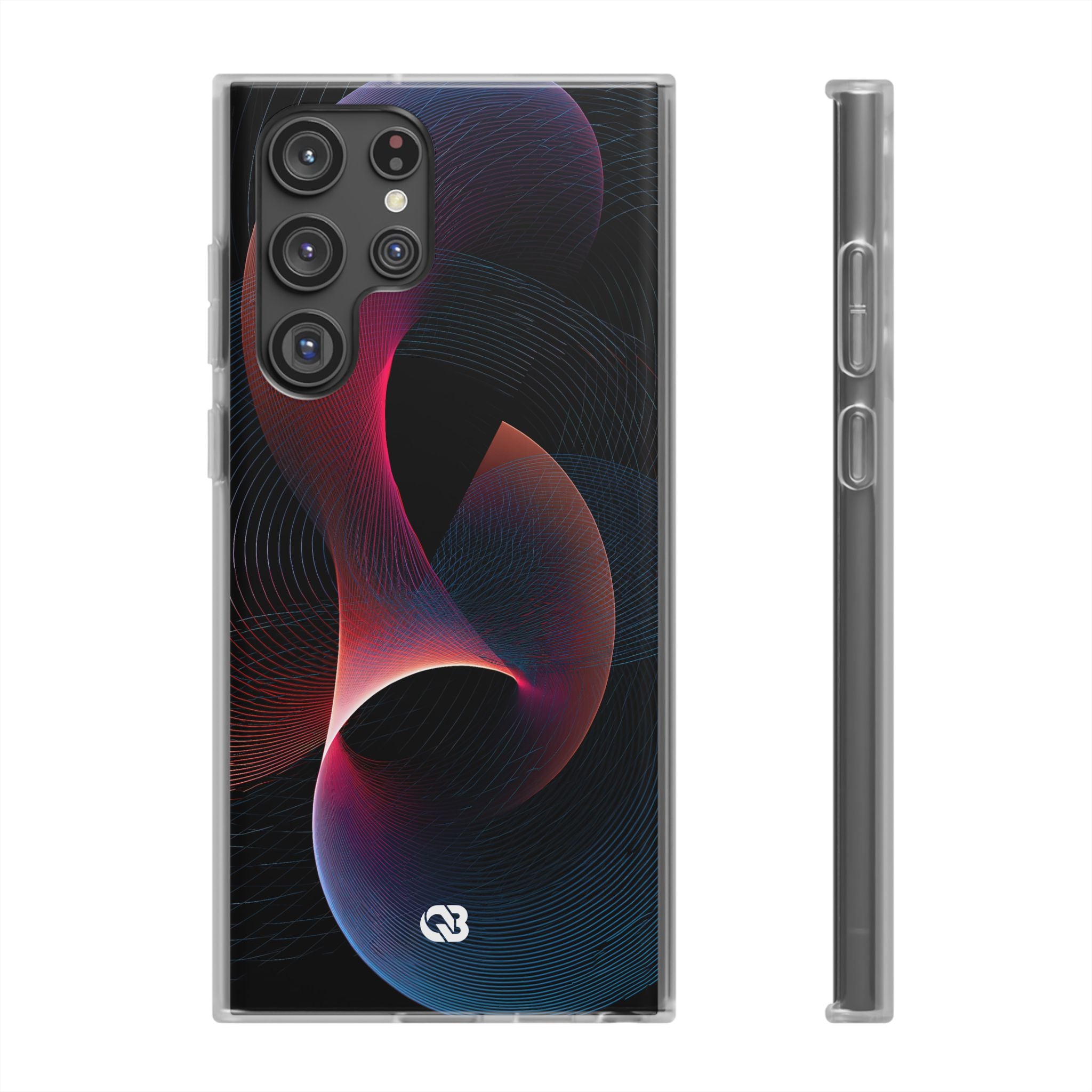 Black Lite Phone Case for Samsung - Cobalt Crimson Flux