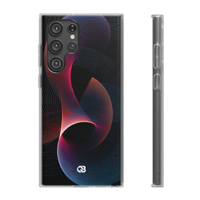 Black Lite Phone Case for Samsung - Cobalt Crimson Flux