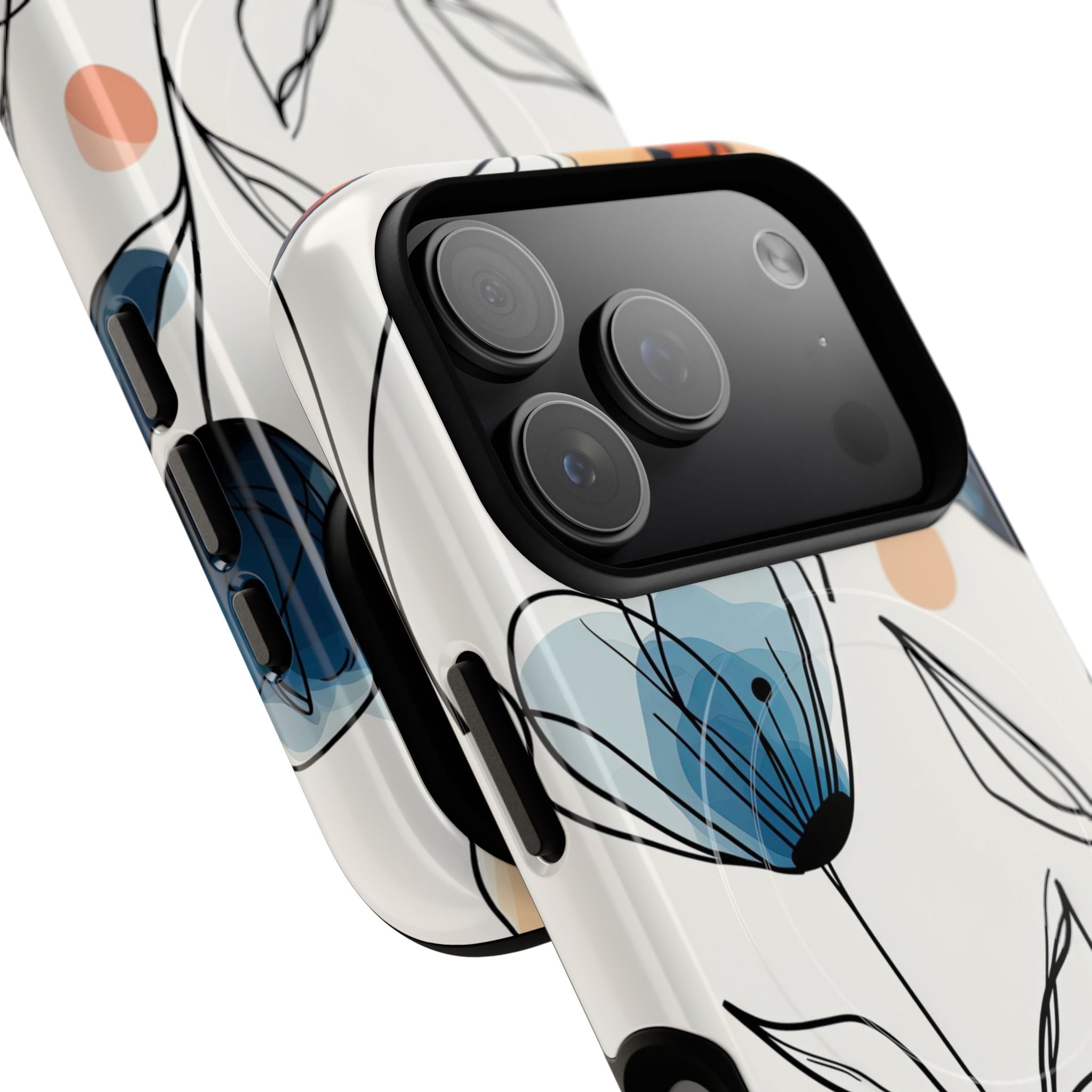 Ink Watercolor Tulips · Tough+ Handyhülle für iPhone · Magsafe