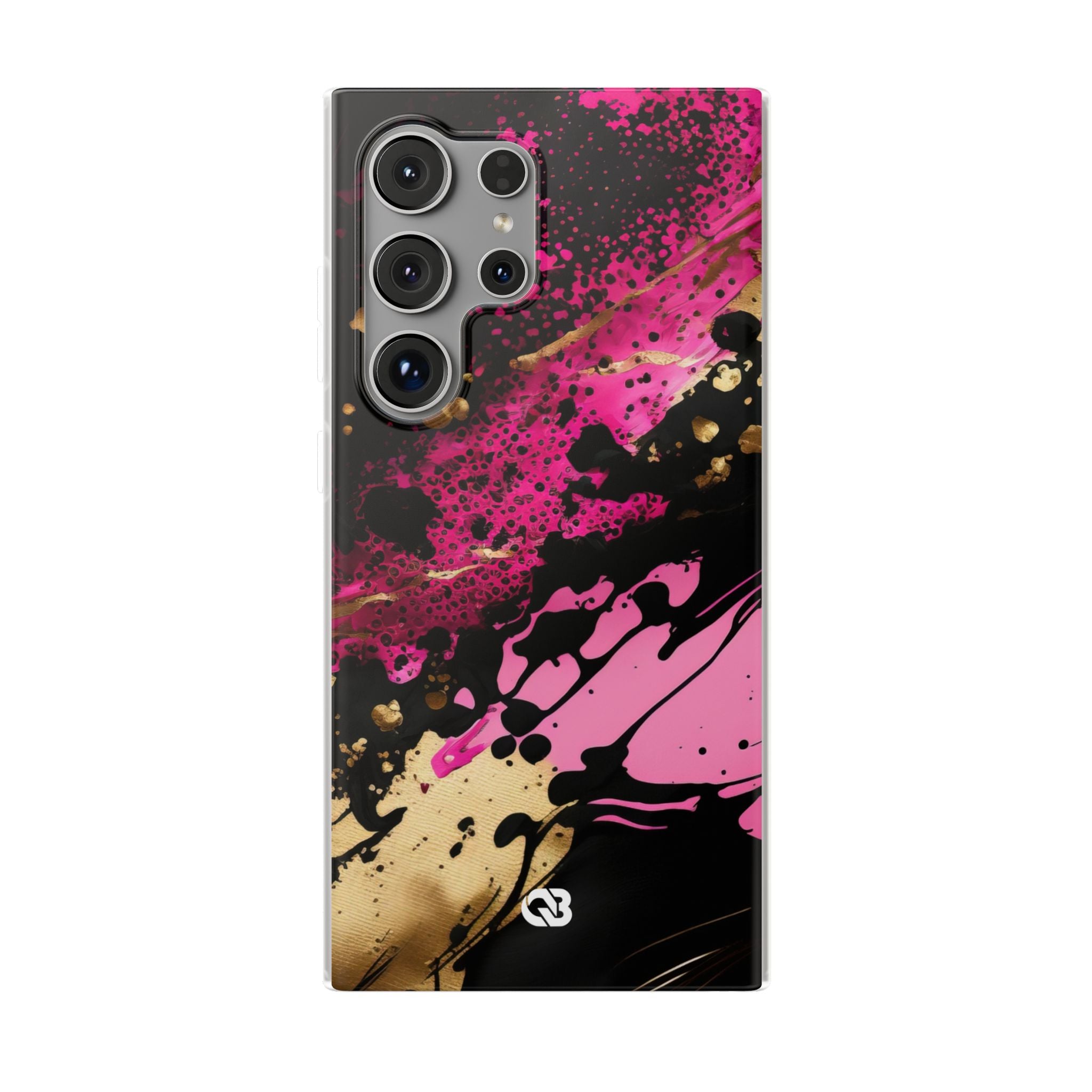 Magenta Liquid Gold · Soft Hoesje voor Samsung