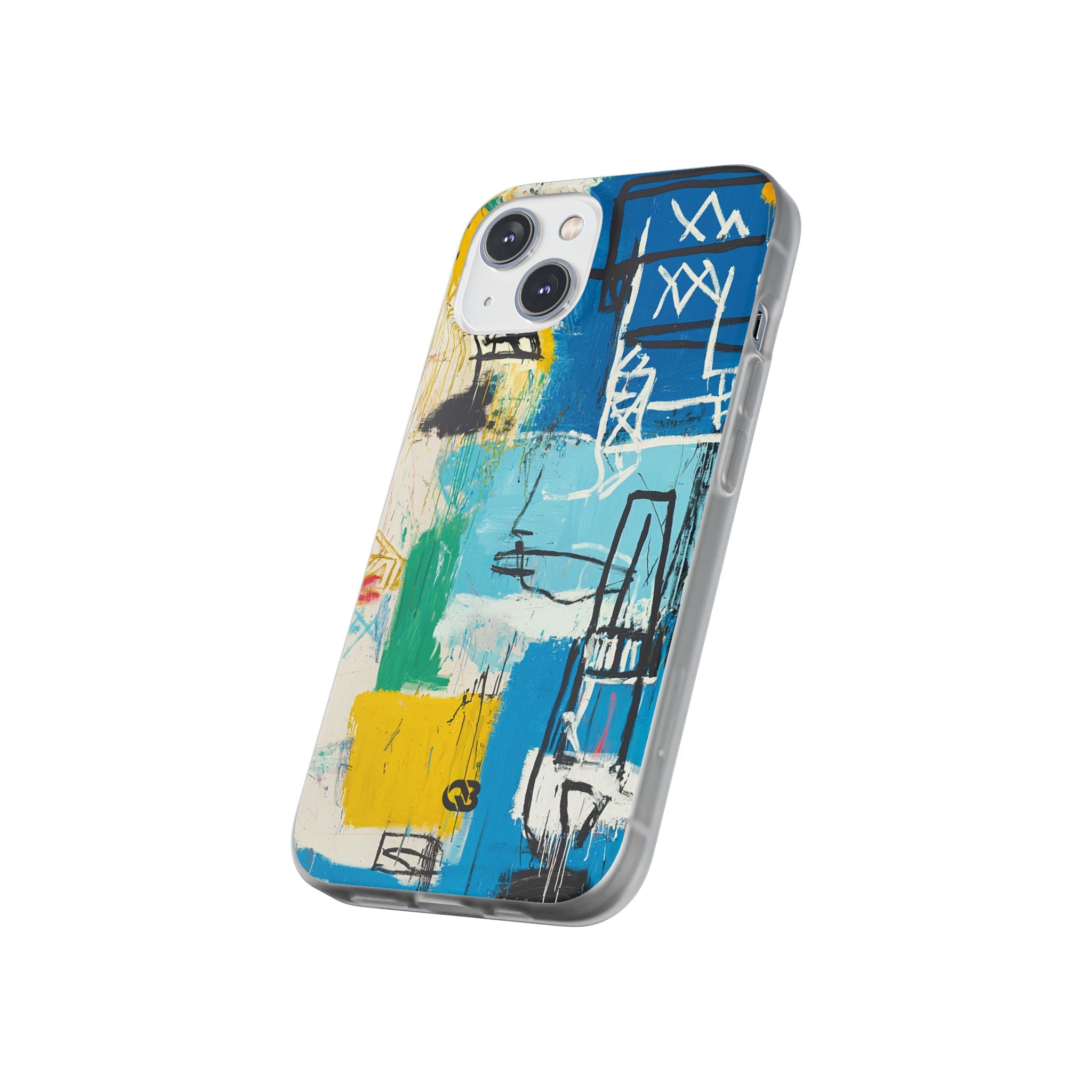 Azure Urban Scribble · Soft Phone Case for iPhone