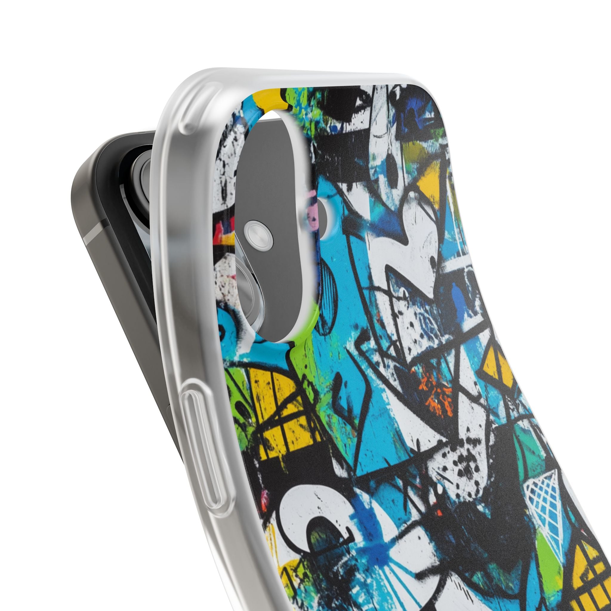 White Ripple Drift iPhone 16 Case - Soft - CASE•BOB