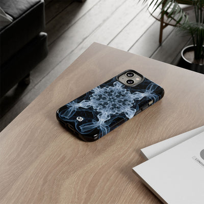 Blue Tough Phone Case for iPhone - Glacial Smoke Crown