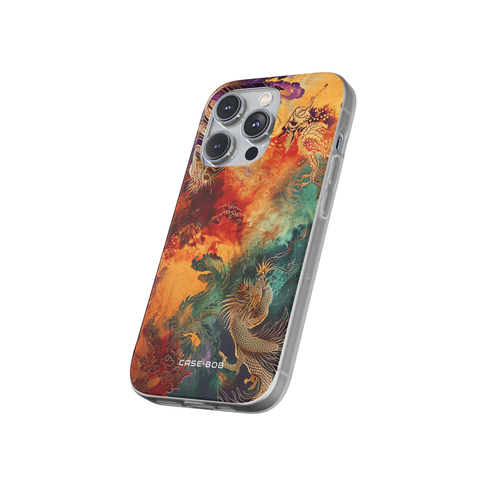 Dragon Ember iPhone 14 Pro -pehmeä suojakotelo