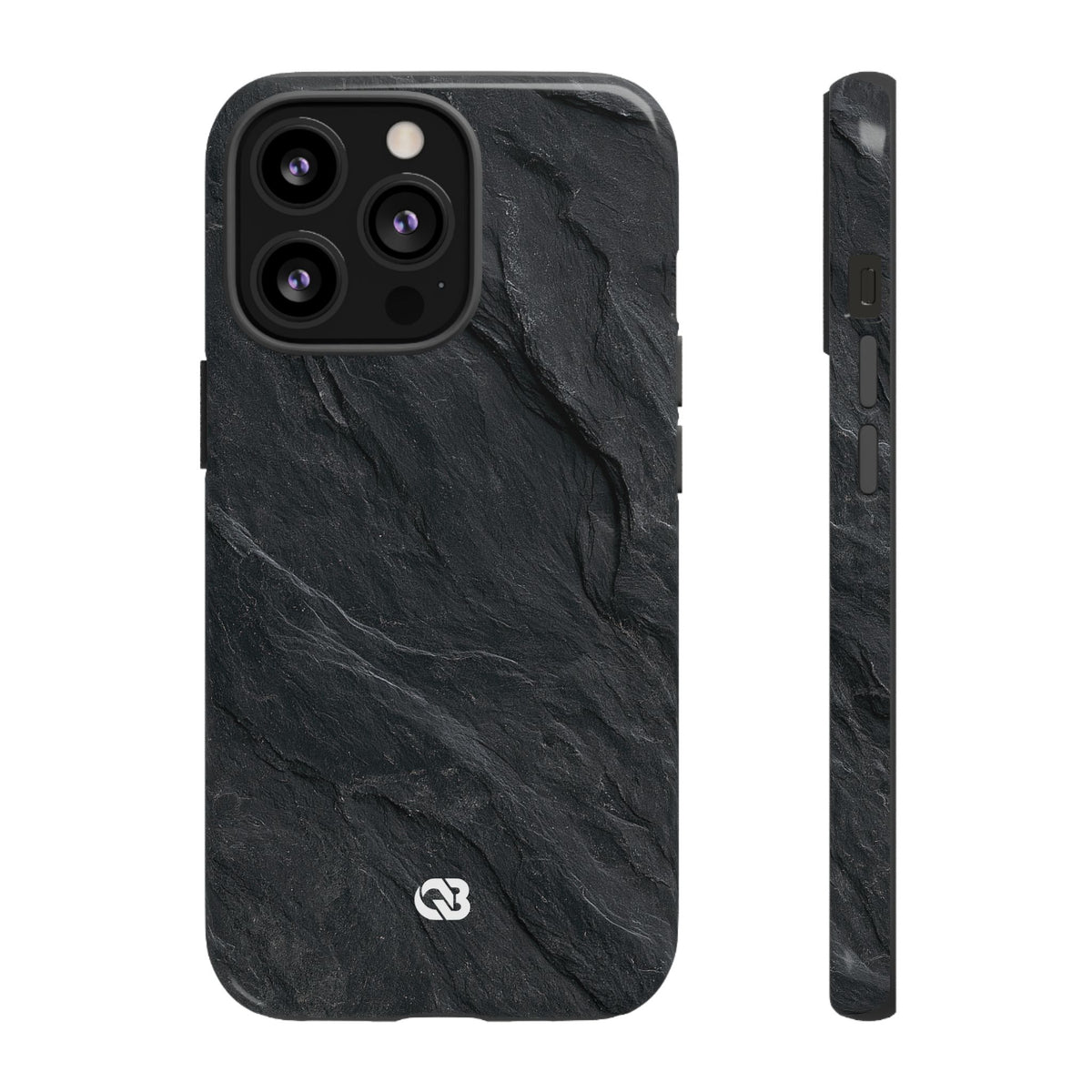 Dark Slate Strata · Tough Phone Case for iPhone · Black