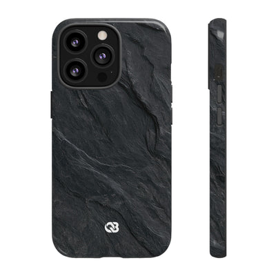 Dark Slate Strata · Tough Phone Case for iPhone · Black