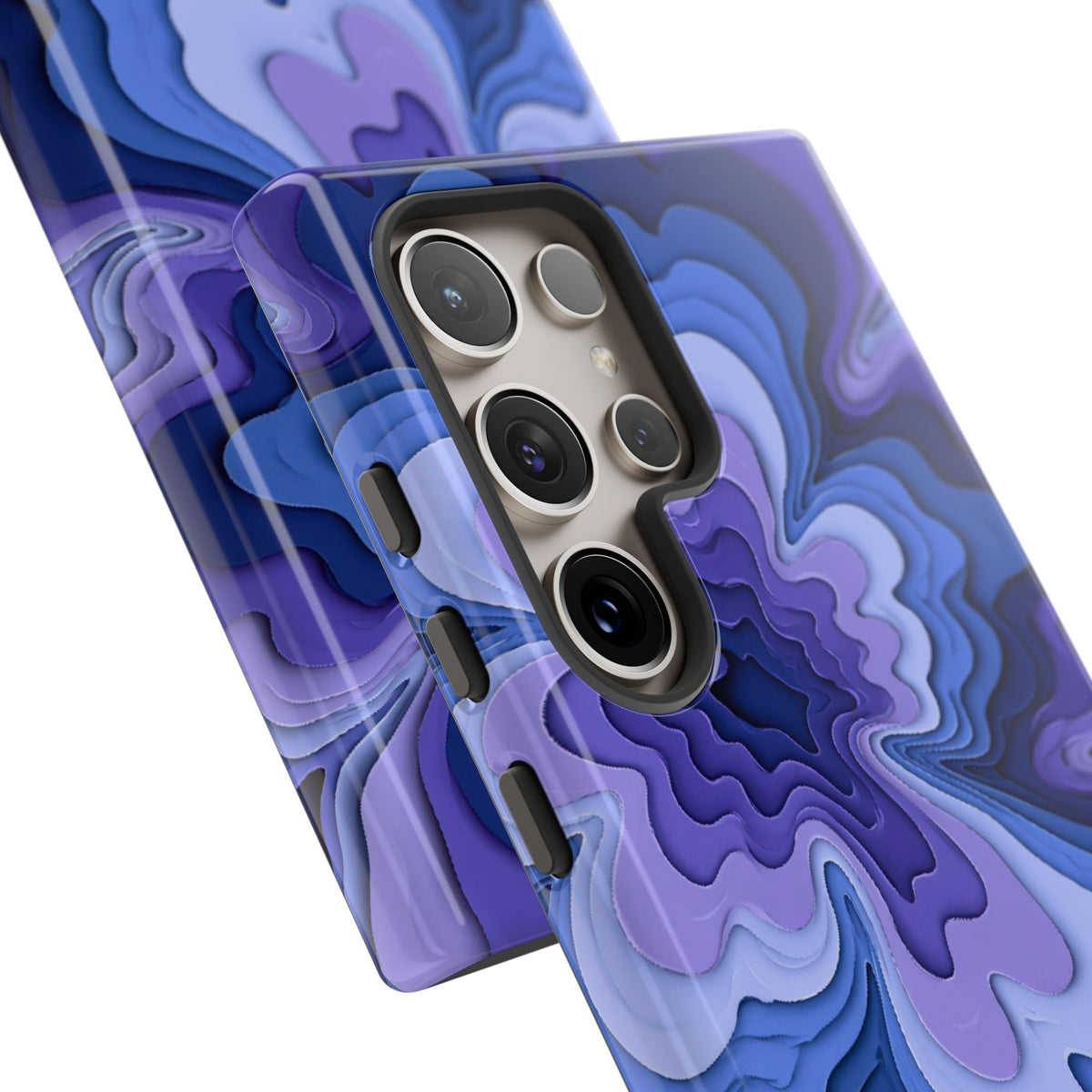 Periwinkle Strata Bloom · Tough Phone Case for Samsung · Purple