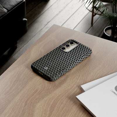 Silver Tough Phone Case for Samsung - Brutalist Steel Mesh