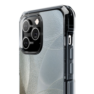 Silver Impact MagSafe Phone Case for iPhone - Frosted Silver Mosaic