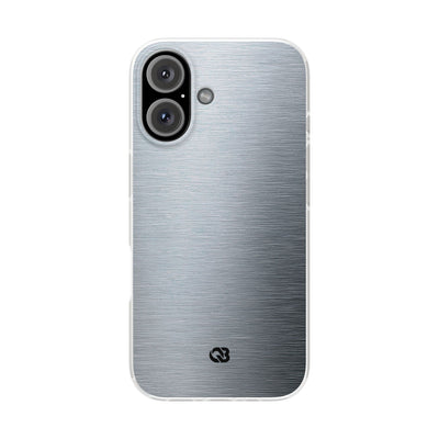 Silver Lite Phone Case for iPhone - Satin Chrome Grain