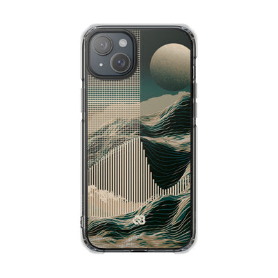 Green Impact MagSafe Phone Case for iPhone - Lunar Moss Topography