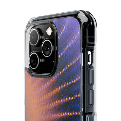 Luminous Aura Burst · Clear Impact Magnetic Phone Case for iPhone · Blue