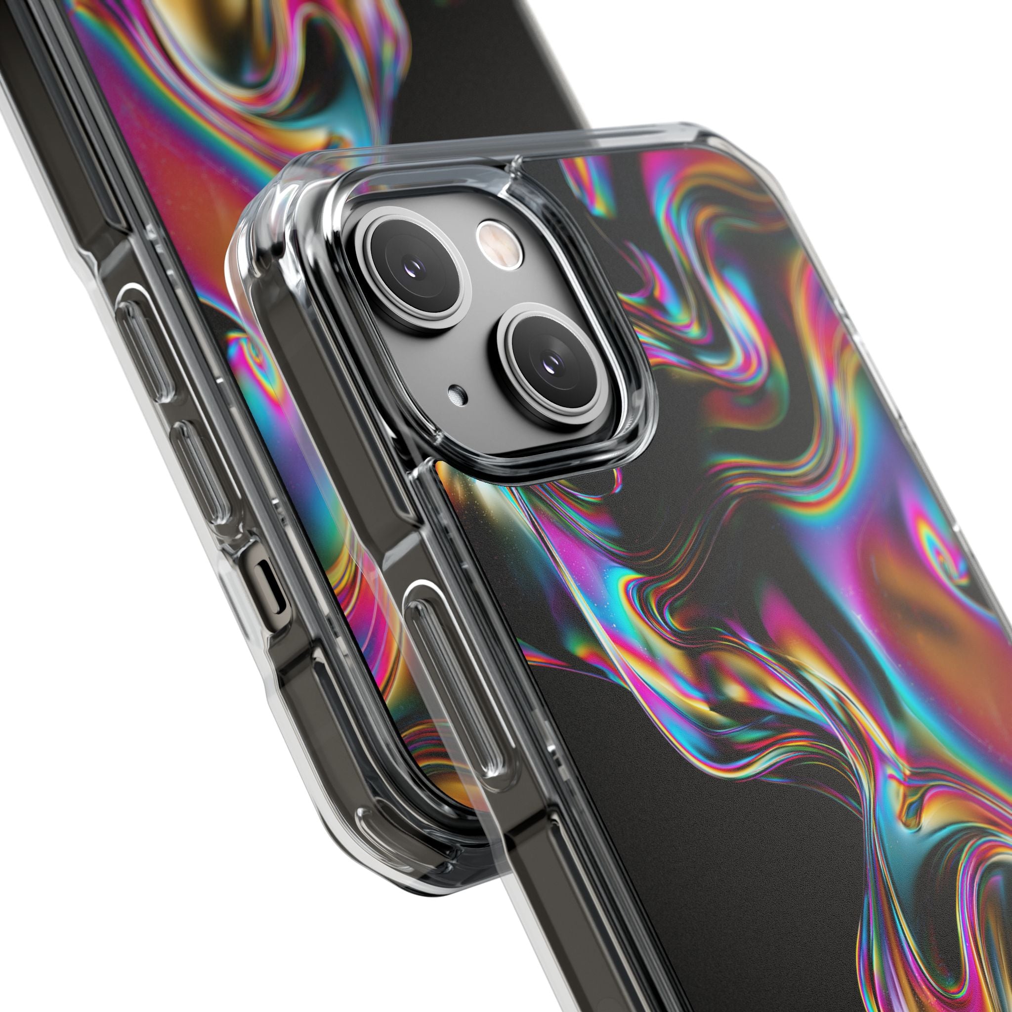 Purple Impact MagSafe Phone Case for iPhone - Liquid Neon Chrome