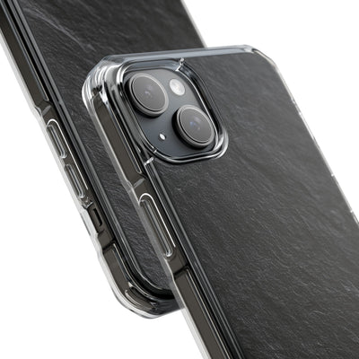 Obsidian Slate · Clear Impact Magnetic Phone Case for iPhone ·  Black